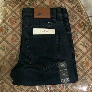 Beverly Hills Polo Club Dark Blue Relaxed Straight Fit Denim Jeans